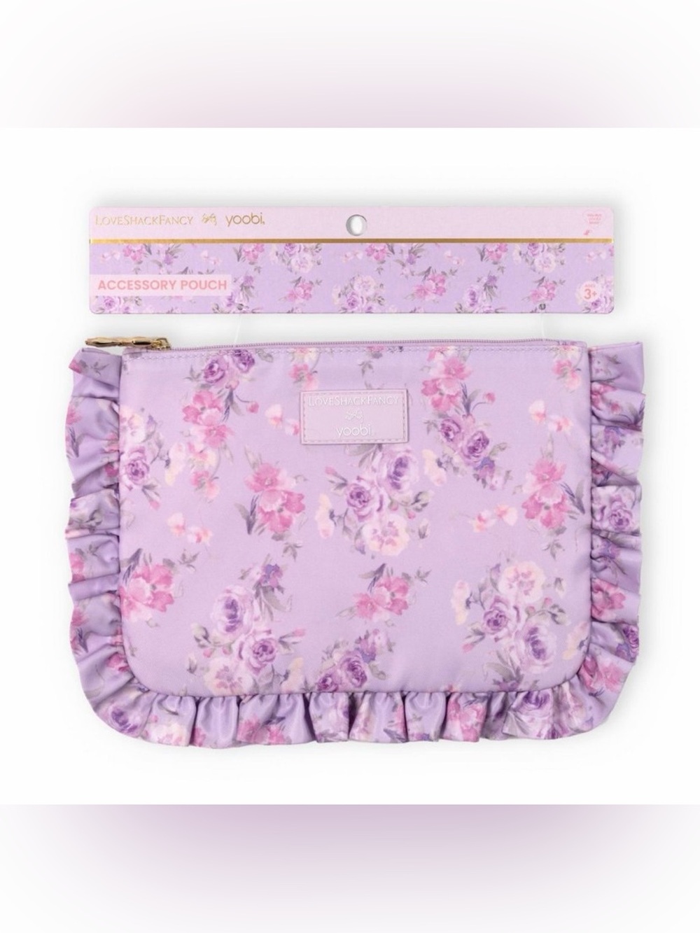 Love Shack Fancy x Target - Yoobi Happy Thoughts Flat Zip Pencil Case Clutch